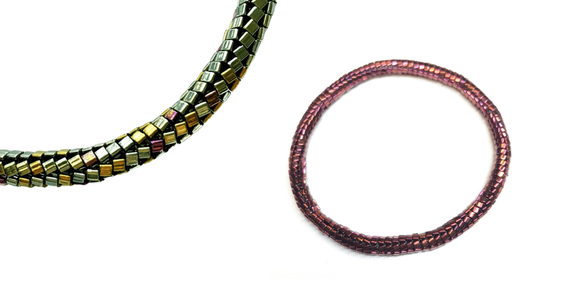 how to do tubular herringbone beadweaving stitch